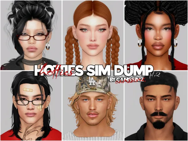 Mix HOTTIES SIM DUMP by camssimz - The Sims 4 Custom Content