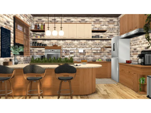 Mix BSHEUL KITCHEN by SyLoeSy - The Sims 4 Custom Content