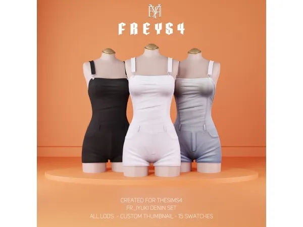 Alpha FR_Iyuki Denin Set - The Sims 4 Custom Content