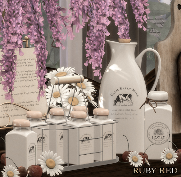 Alpha Farm Life Ceramic Jars by simsfinds - The Sims 4 Custom Content