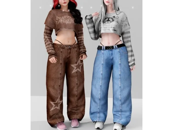 Alpha Casually set - The Sims 4 Custom Content