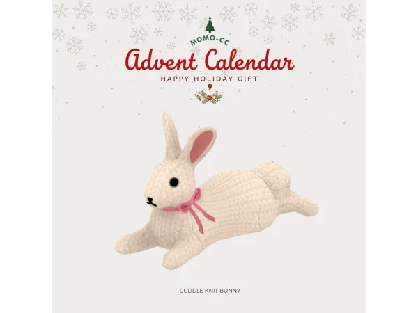 Maxis Match Momo Cuddle Knit Bunny - The Sims 4 Custom Content