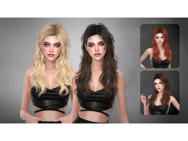 Alpha GINGERALE HAIRSTYLE by Newsea - The Sims 4 Custom Content