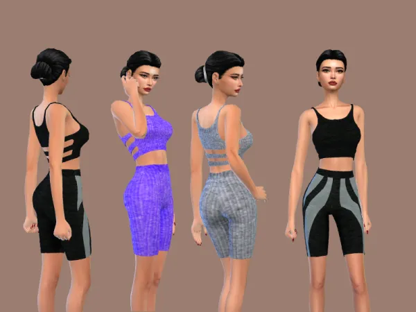 Mix ACTIVE WEAR by Engeldestodes - The Sims 4 Custom Content