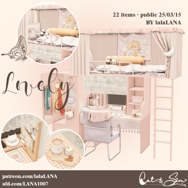 Mix Lovely Set by simsfinds - The Sims 4 Custom Content