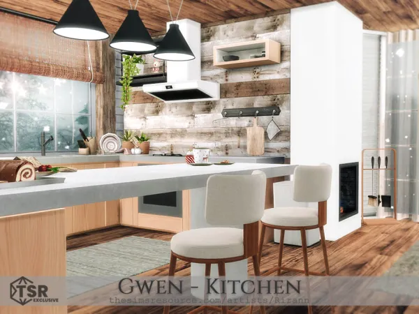 Alpha Gwen Kitchen TSR Only by Rirann - The Sims 4 Custom Content