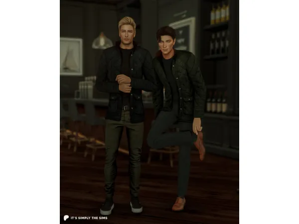 Maxis Match Classic Quilted Barbour Jacket by It's Simply the Sims - The Sims 4 Custom Content