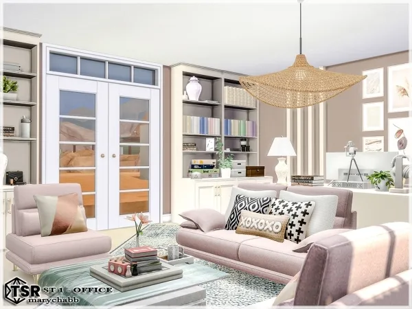 Mix ST1 Office - The Sims 4 Custom Content