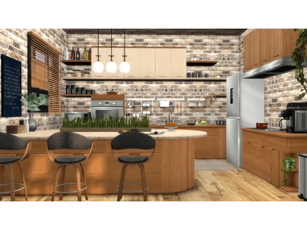 Alpha BSHEUL KITCHEN - The Sims 4 Custom Content