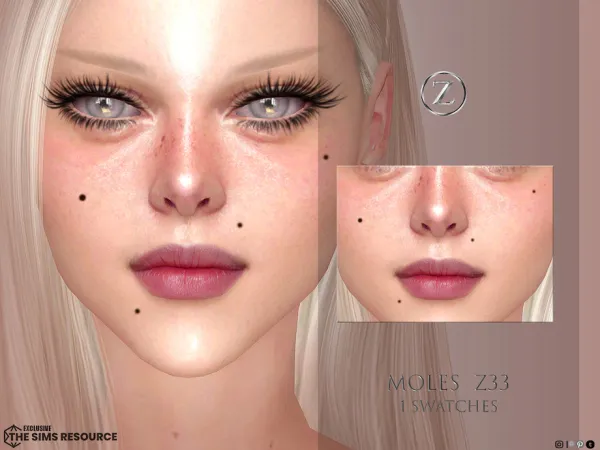 Mix MOLES Z33 by ZENX - The Sims 4 Custom Content