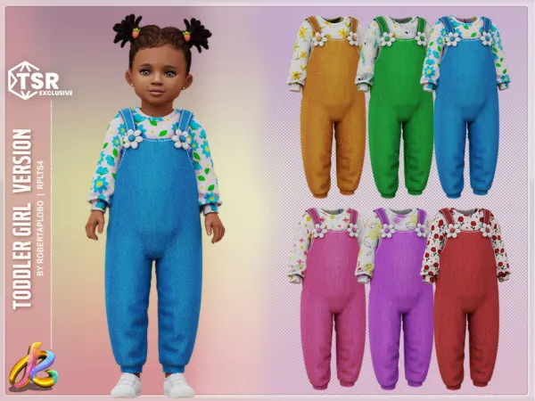 Mix Girl Outfit 298 Toddler by RobertaPLobo - The Sims 4 Custom Content