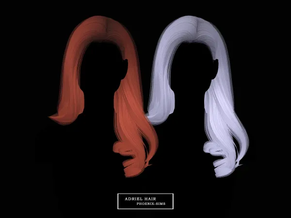 Alpha Adriel Hair - The Sims 4 Custom Content
