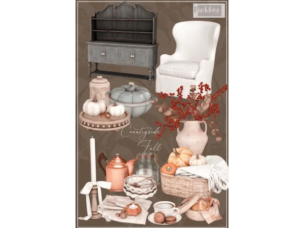 Alpha Countryside fall by Pinkboxdesign - The Sims 4 Custom Content