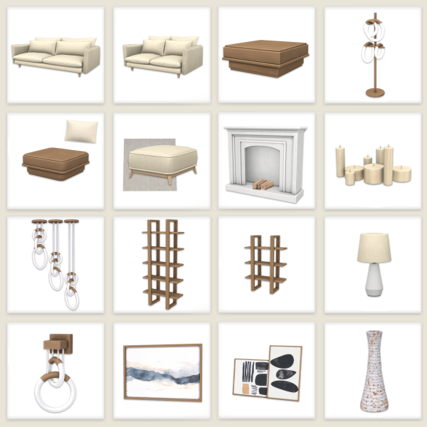 Alpha Modern Living by comiko - The Sims 4 Custom Content