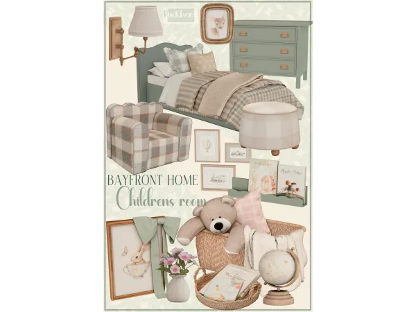 Alpha Bayfront home childrens room by Pinkboxdesign - The Sims 4 Custom Content