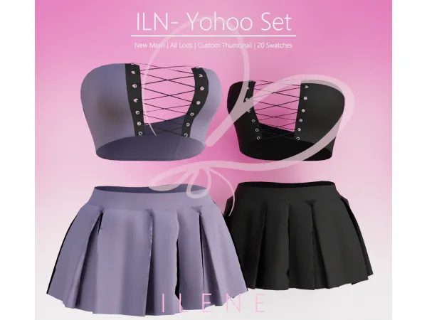 Maxis Match ILN Yohoo Set by ILENES4 - The Sims 4 Custom Content