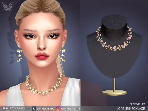 Alpha Lorelei Necklace - The Sims 4 Custom Content