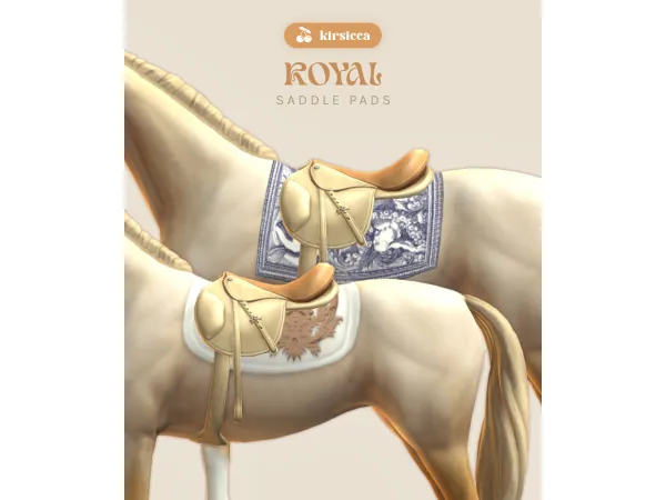 Mix royal saddle pads by kirsicca - The Sims 4 Custom Content