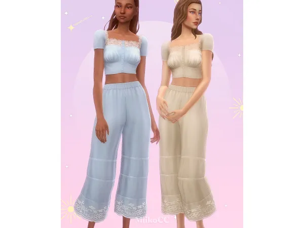 Maxis Match Vintage Mornings clothing set by miikocc - The Sims 4 Custom Content