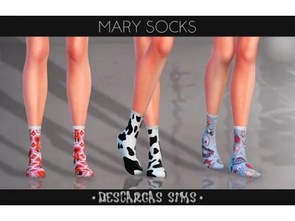 Alpha Mary Socks - The Sims 4 Custom Content