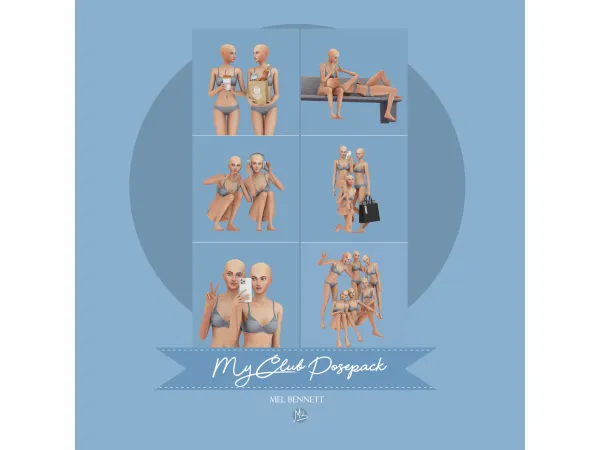 Mix My Club Posepack - The Sims 4 Custom Content