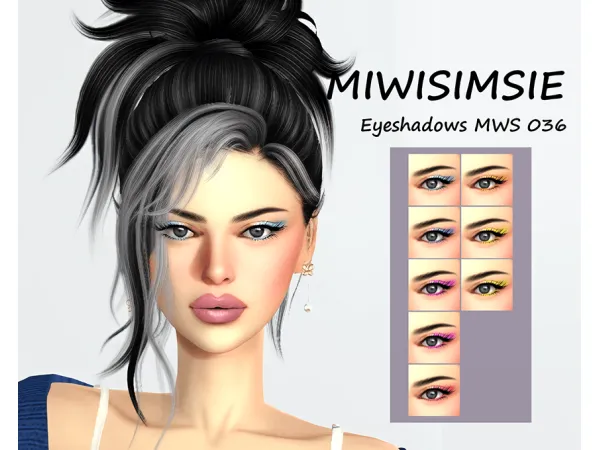 Mix Eyeshadows MWS 036 by miwisimsie - The Sims 4 Custom Content