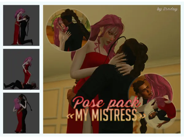 Mix MY MISTRESS POSE PACK by lisaday - The Sims 4 Custom Content