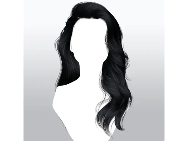 Alpha SSalon female hairstyle J142 - The Sims 4 Custom Content