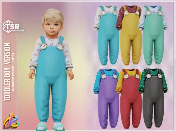 Mix Boy Outfit 298 Toddler by RobertaPLobo - The Sims 4 Custom Content