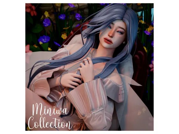 Maxis Match MINIWA FEMALE HAIR 06 by tsumikym - The Sims 4 Custom Content