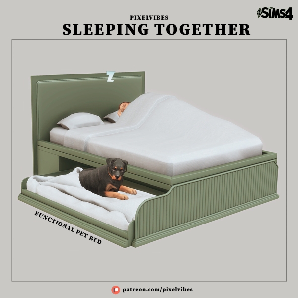 Alpha Sleeping Together by pixelvibes - The Sims 4 Custom Content
