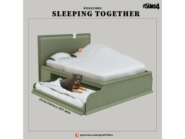 Alpha Sleeping Together - The Sims 4 Custom Content