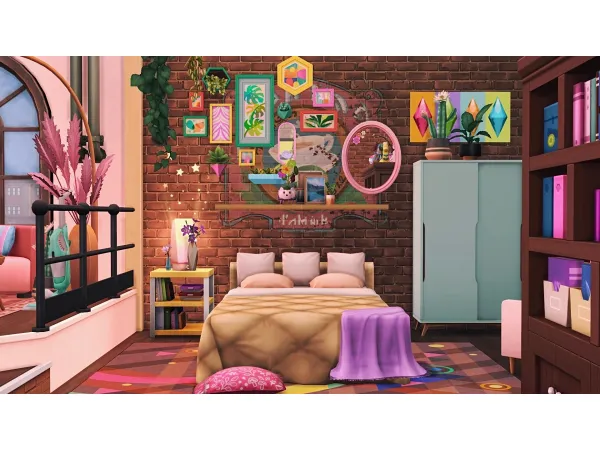 Maxis Match Gamer Studio Apartment No by NolanaSims - The Sims 4 Custom Content