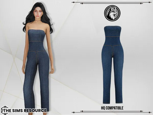 Alpha Senna Jumpsuit by ForLima - The Sims 4 Custom Content