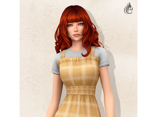 Maxis Match FEMALE MAXIS MATCH LONG WAVY HAIRSTYLE by aurumsims - The Sims 4 Custom Content
