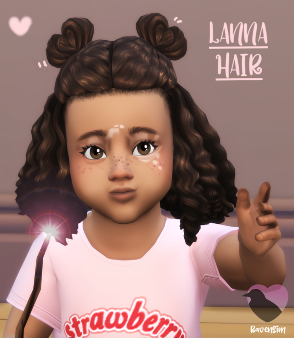 Maxis Match Lanna Hair by simsfinds - The Sims 4 Custom Content