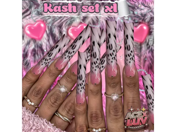 Mix Kash Set XL by ACEXLUV - The Sims 4 Custom Content