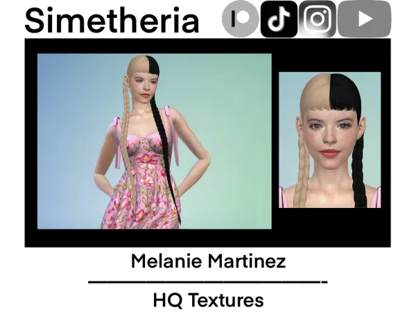 Alpha Sims 4 Realistic Melanie Martinez Download [Skin Sim Eyes] - The Sims 4 Custom Content