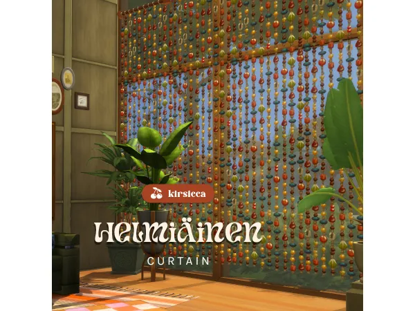 Maxis Match HELMIÄINEN CURTAIN by kirsicca - The Sims 4 Custom Content