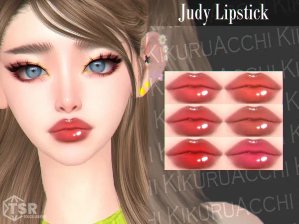 Maxis Match Judy Lipstick by Kikuruacchi - The Sims 4 Custom Content