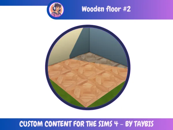 Mix Wooden floor 2 by Taybis - The Sims 4 Custom Content
