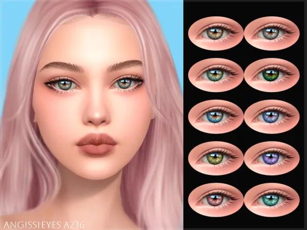 Alpha EYES A236 by ANGISSI - The Sims 4 Custom Content