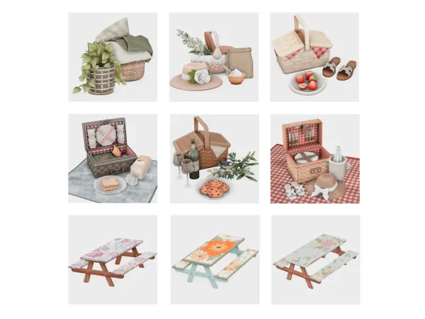 Maxis Match picnic must haves sims 4 finds by boujeesimss - The Sims 4 Custom Content