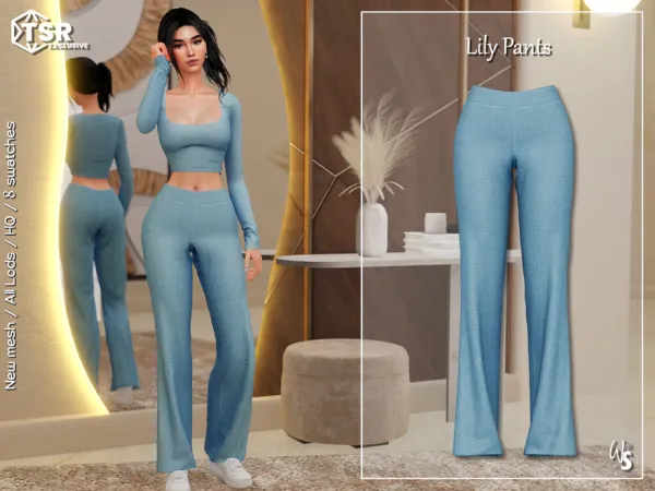 Mix Lily Pants by wisteriasims - The Sims 4 Custom Content