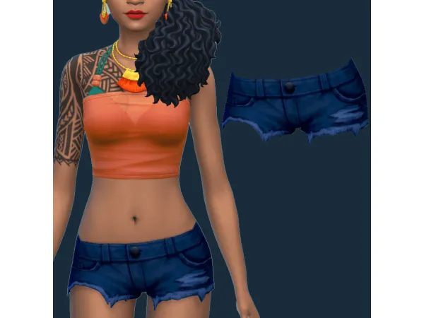 Maxis Match Shine Shorts by ecstatic_payne79 - The Sims 4 Custom Content