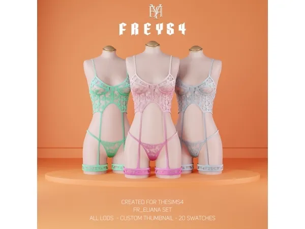Alpha FR_Eliana Set - The Sims 4 Custom Content