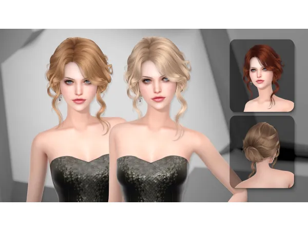 Alpha SWEETSLUMBER HAIRSTYLE by Newsea - The Sims 4 Custom Content