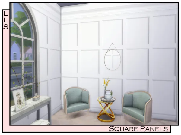 Maxis Match Square Panels by lavilikesims - The Sims 4 Custom Content