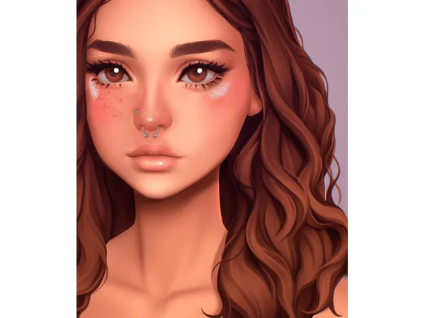 Maxis Match Cheek Highlighter by JellyPaws - The Sims 4 Custom Content