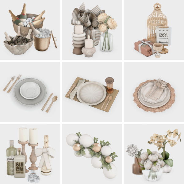 Maxis Match must have dinner party items sims 4 finds by simsfinds - The Sims 4 Custom Content